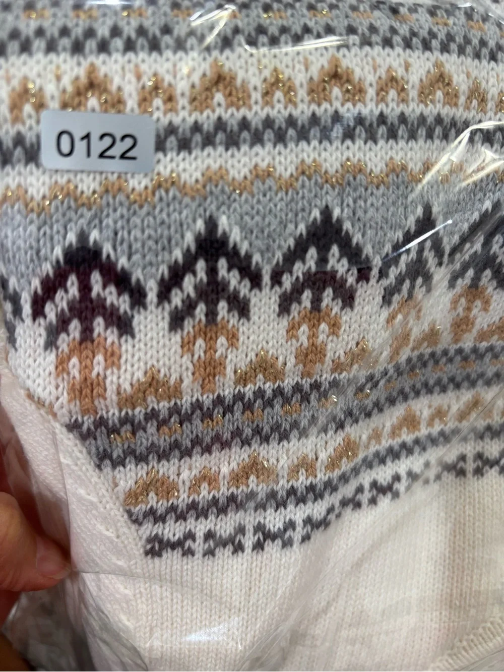 Gymboree Cream Knit Long-Sleeve Dress with Fair Isle Accents